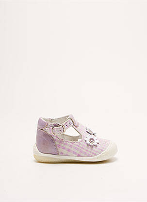 Sandales/nu pieds bout rond bout rond violet ASTER fille