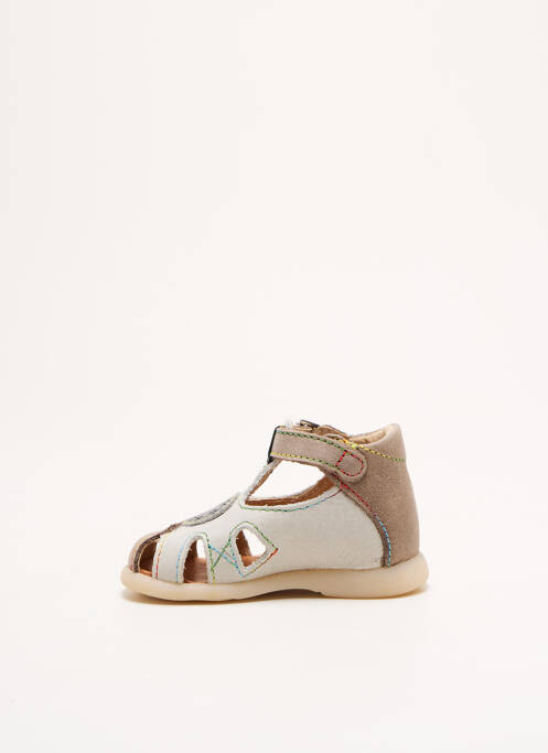 Sandales/nu pieds fermeture boucle(s) bout rond gris LITTLE MARY garcon