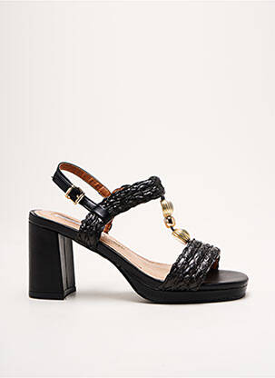 Sandales/nu pieds matière lisse talon de 7 à 9cm noir MARIAMARE femme