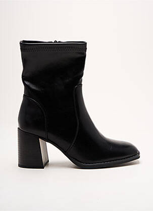 Bottines/boots matière lisse talon de 4 à 6cm noir LADY GLORY femme
