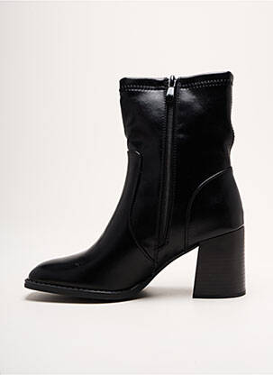 Bottines/boots matière lisse talon de 4 à 6cm noir LADY GLORY femme