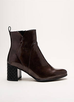 Bottines/boots bout pointu talon de 4 à 6cm marron MARCO TOZZI femme