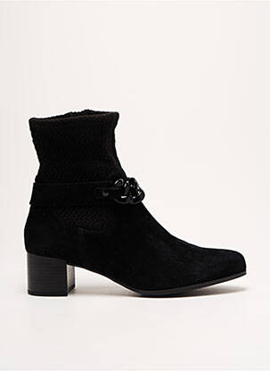 Bottines/boots nubuck talon de 4 à 6cm noir CAPRICE femme