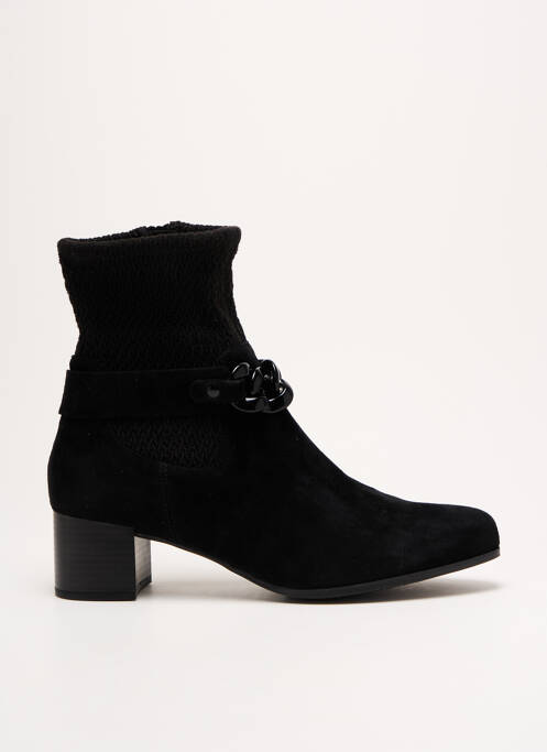 Bottines/boots nubuck talon de 4 à 6cm noir CAPRICE femme