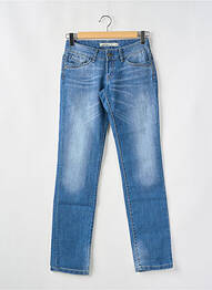 Jeans coupe droite stretch taille normale bleu TIFFOSI femme