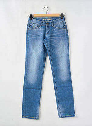 Jeans coupe droite stretch taille normale bleu TIFFOSI femme