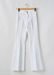 Jeans coupe large tissage brut taille normale blanc TIFFOSI femme