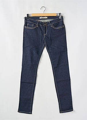 Jeans coupe slim tissage brut taille basse bleu TIFFOSI femme