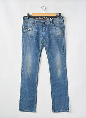 Jeans coupe droite stretch taille normale bleu TIFFOSI femme