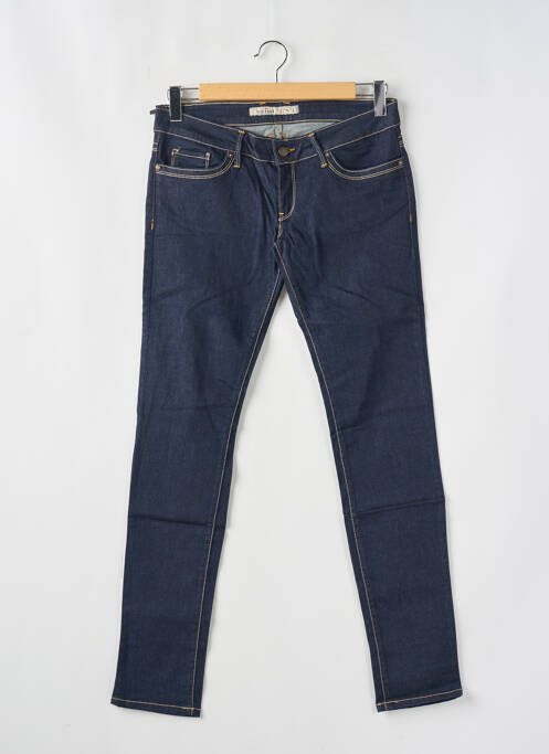 Jeans coupe slim tissage brut taille basse bleu TIFFOSI femme