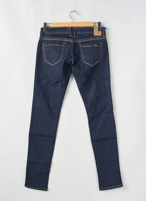 Jeans coupe slim tissage brut taille basse bleu TIFFOSI femme