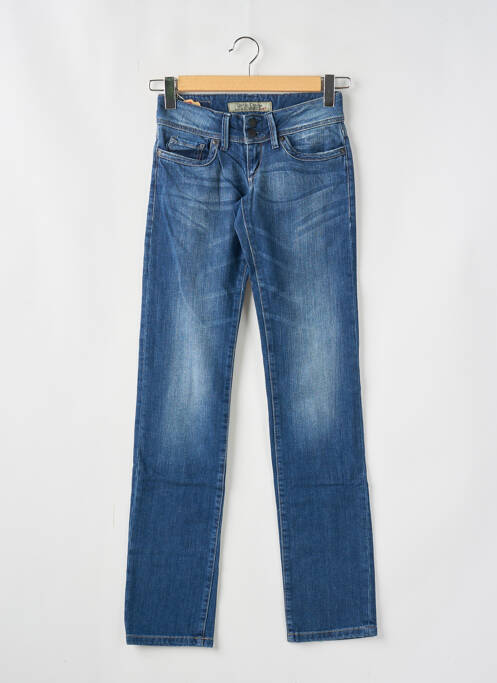 Jeans coupe droite bleu TIFFOSI pour femme