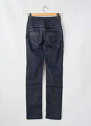 Jeans coupe droite taille haute taille haute bleu TIFFOSI femme