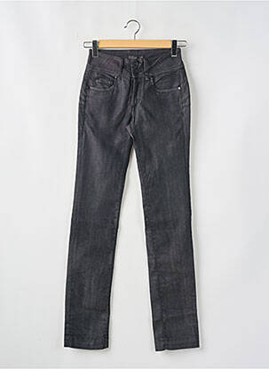 Jeans coupe slim tissage brut taille normale noir TIFFOSI femme