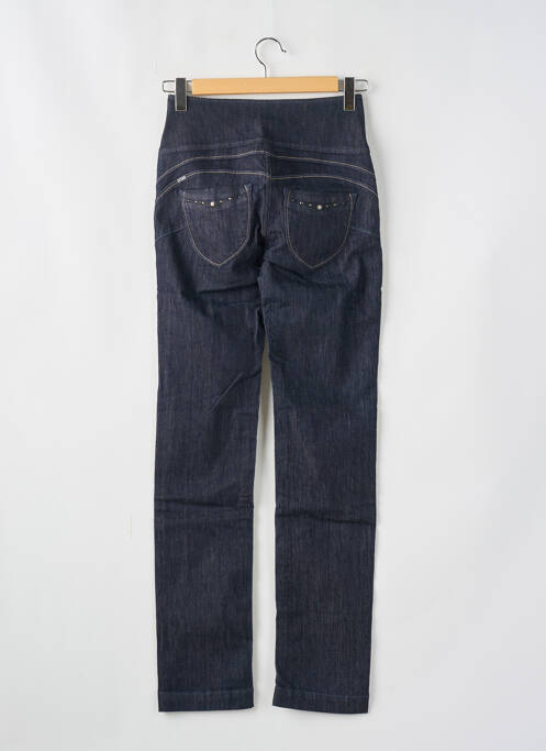 Jeans coupe droite taille haute taille haute bleu TIFFOSI femme