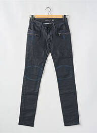 Pantalon slim tissage enduit taille normale bleu TIFFOSI femme
