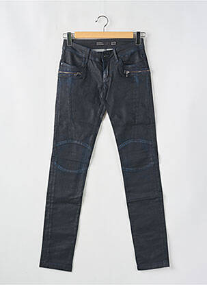Pantalon slim tissage enduit taille normale bleu TIFFOSI femme