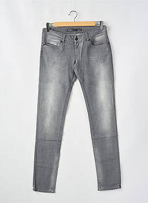 Pantalon slim tissage enduit taille normale gris TIFFOSI femme
