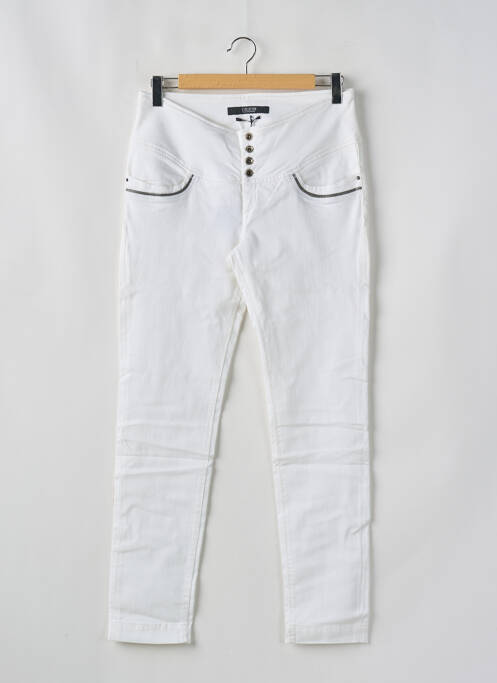 Jeans coupe slim stretch taille normale blanc TIFFOSI femme