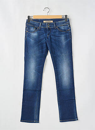 Jeans coupe droite stretch taille normale bleu TIFFOSI femme