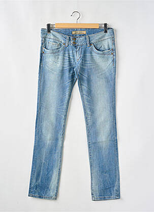 Jeans coupe droite stretch taille normale bleu TIFFOSI femme