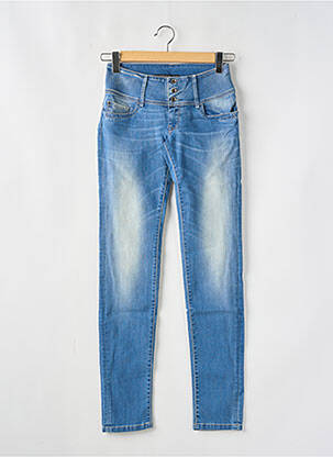 Jeans coupe slim stretch taille normale bleu TIFFOSI femme