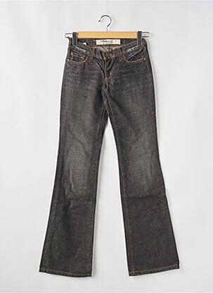 Jeans coupe large effet usé taille normale gris TIFFOSI femme
