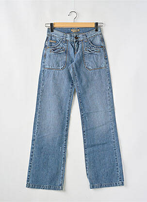 Jeans coupe large effet usé délavé taille normale bleu TIFFOSI homme