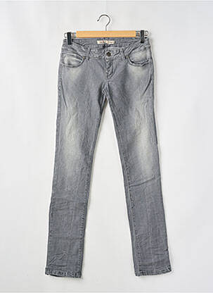 Jeans coupe droite stretch taille normale gris TIFFOSI femme