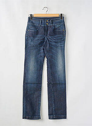Jeans coupe droite stretch taille normale bleu TIFFOSI femme