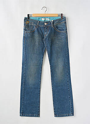 Jeans coupe large tissage brut taille normale bleu TIFFOSI femme