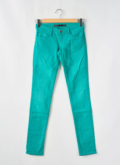 Jeans coupe slim stretch taille normale vert TIFFOSI femme