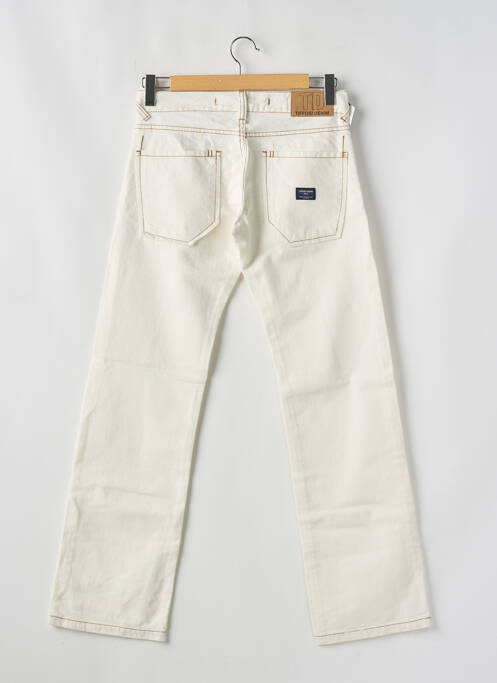 Jeans coupe droite beige TIFFOSI pour homme