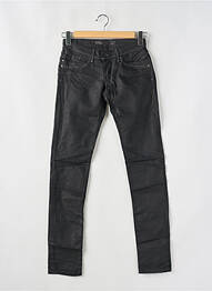 Pantalon slim tissage enduit taille normale noir TIFFOSI femme