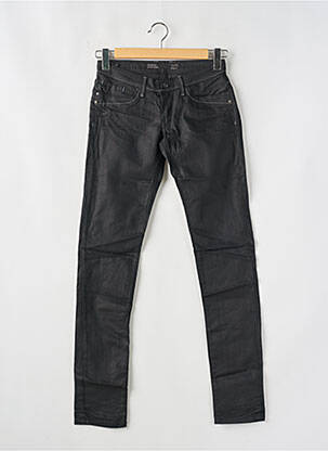 Pantalon slim tissage enduit taille normale noir TIFFOSI femme