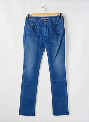 Jeans coupe droite stretch taille normale bleu TIFFOSI femme