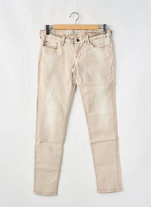 Jeans coupe slim stretch taille normale beige TIFFOSI femme