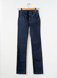 Pantalon droit stretch taille normale bleu TIFFOSI femme