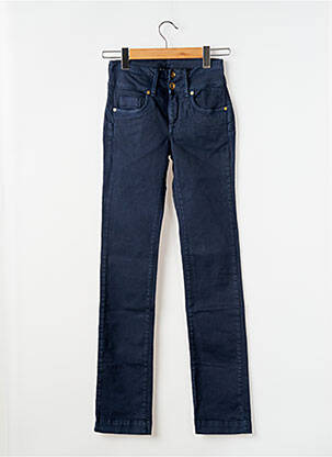 Pantalon droit stretch taille normale bleu TIFFOSI femme