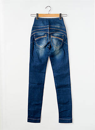 Jeans coupe slim stretch taille haute bleu TIFFOSI femme