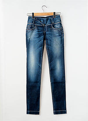Jeans coupe slim tissage brut taille normale bleu TIFFOSI femme