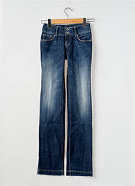 Jeans coupe droite taille normale taille normale bleu TIFFOSI femme