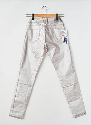 Pantalon slim stretch taille normale beige TIFFOSI femme
