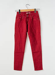 Jeans coupe slim taille basse taille basse rouge TIFFOSI femme