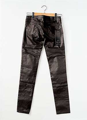 Pantalon slim tissage enduit taille normale marron TIFFOSI femme