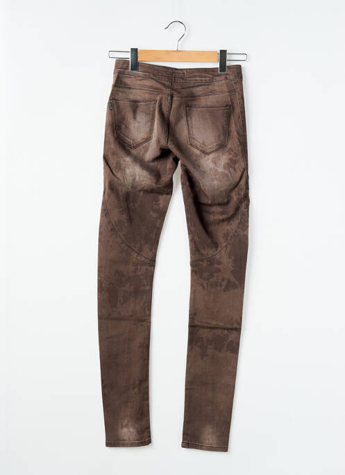 Jeans coupe slim marron TIFFOSI pour femme