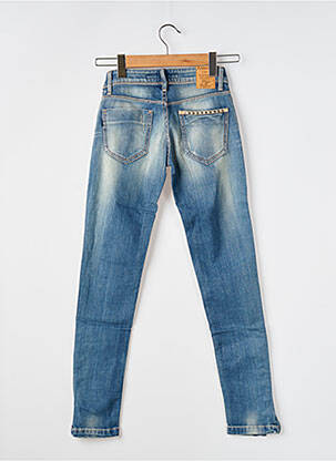 Jeans coupe slim effet usé délavé taille normale bleu TIFFOSI femme