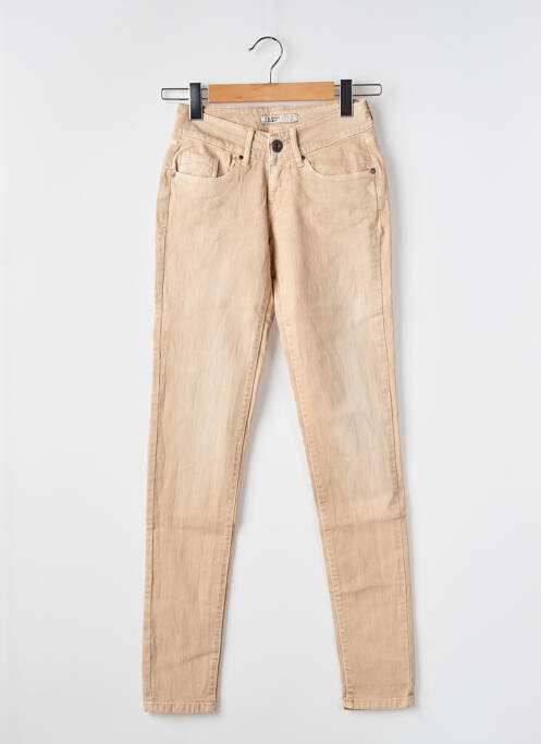 Jeans coupe slim beige TIFFOSI pour femme