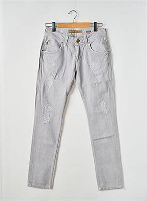 Jeans coupe slim tissage brut taille normale gris TIFFOSI homme