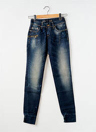 Jeans coupe slim stretch taille normale bleu TIFFOSI femme